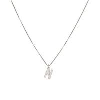 Collana Dilvdò Letters in Argento Zircone CLDBN